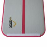 A picture of a inflatable AirTumble mat from top side view.