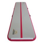 AirTumble Gymnastics Mat with red edges and center line, designed for safe and stable tumbling practice.