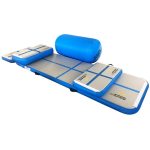 A Set of Inflatable Gymnastic Air Mat Tumble Track In Blue Colour