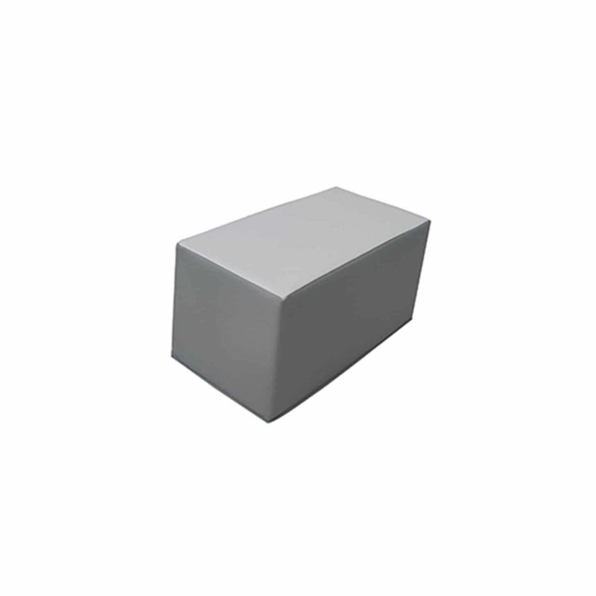Rectangular soft play block for children’s gymnastics, tumbling, and fitness activities.