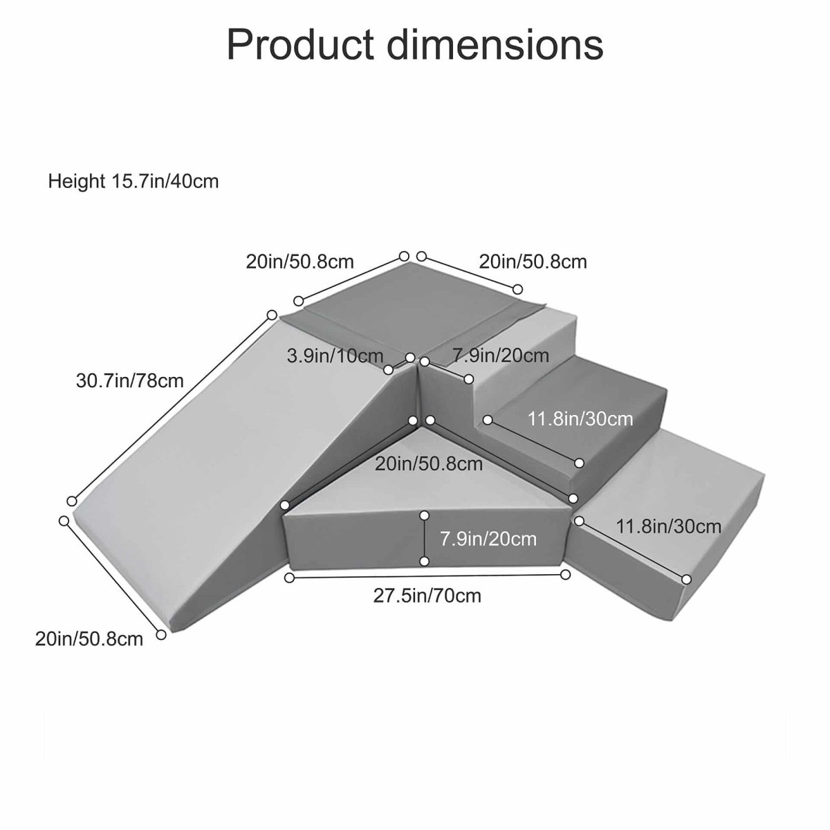 A Picture of Air Tumble Product Dimensions