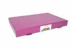 Air Tumble Promat Crash Mat in pink, designed for safe landings and impact absorption during gymnastics and martial arts training.