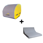 AirTumble Top Tumbler, an inflatable training tool designed for gymnastics and tumbling exercises, offering a durable, cushioned surface for safe practice.