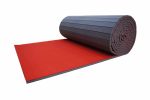 AirTumble Carpet Roll Out Mats, providing a cushioned surface for gymnastics, fitness, and sports training with easy portability and setup.