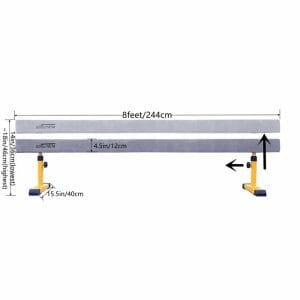 Adjustable balance beam for gymnastics practice
