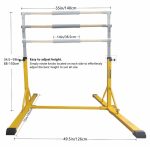 AirTumble Adjustable Gymnastics Bar, designed for gymnastics training with adjustable height for safe and effective practice of various exercises.
