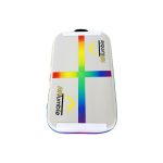 Inflatable rainbow training mat for gymnastics, cheerleading, and fitness