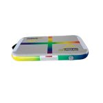AirTumble rectangular inflatable mat, designed for gymnastics, providing a cushioned surface for safe tumbling and training.