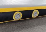 Club Elite AirTrack mat with reinforced yellow and black valve system