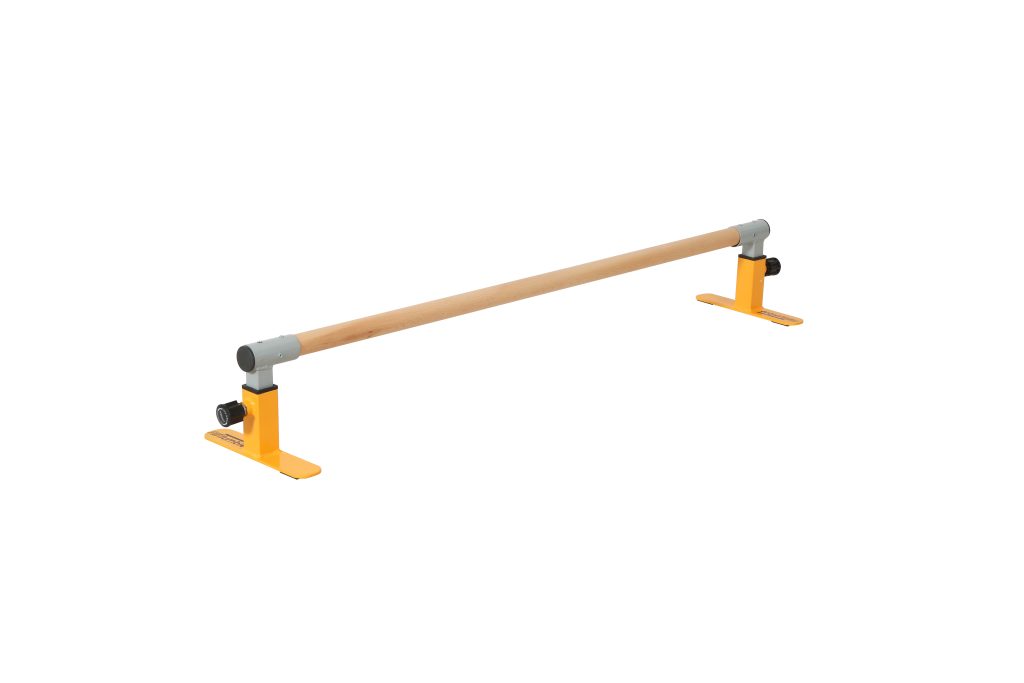 AirTumble Adjustable Gymnastics Handstand Bar, featuring a sturdy frame and adjustable height for safe and effective handstand training.
