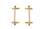 Set of 2 AirTumble Adjustable Gymnastics Parallettes, designed for strength training and calisthenics with adjustable height settings.