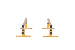 Two AirTumble Adjustable Gymnastics Handstand Bars displayed side by side, featuring adjustable heights and sturdy frames.