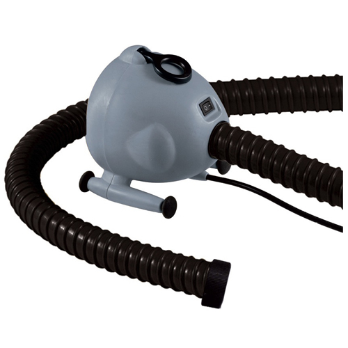 Electric pump for inflatable airtracks