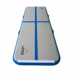 AirTumble Gymnastics Mat with blue edges and center line, designed for safe and stable tumbling practice.