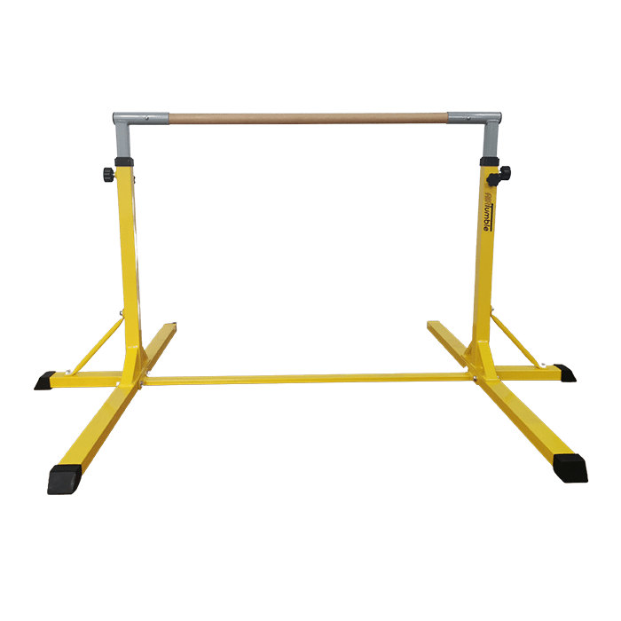 Kids Adjustable Gymnastics Bar - 13 Height Settings, Indoor/Outdoor Training Horizontal Bar For Children